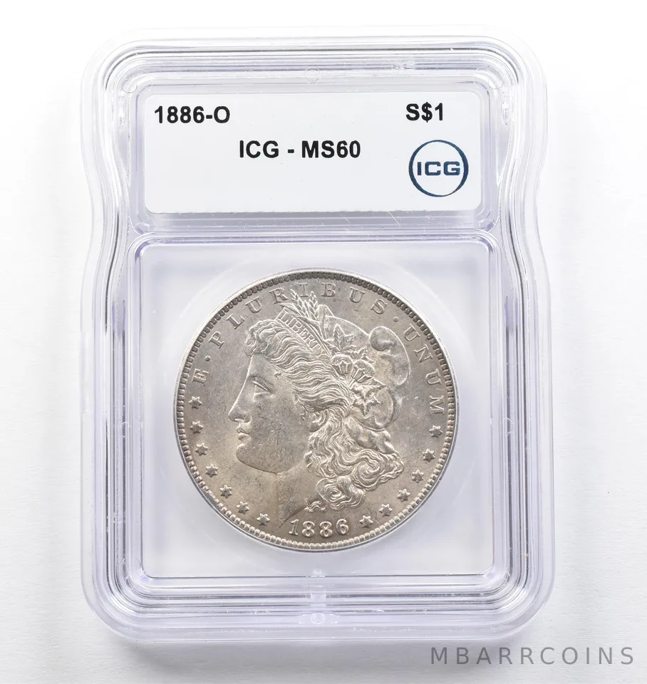 1886-O Morgan Silver Dollar MS60 ICG *0735