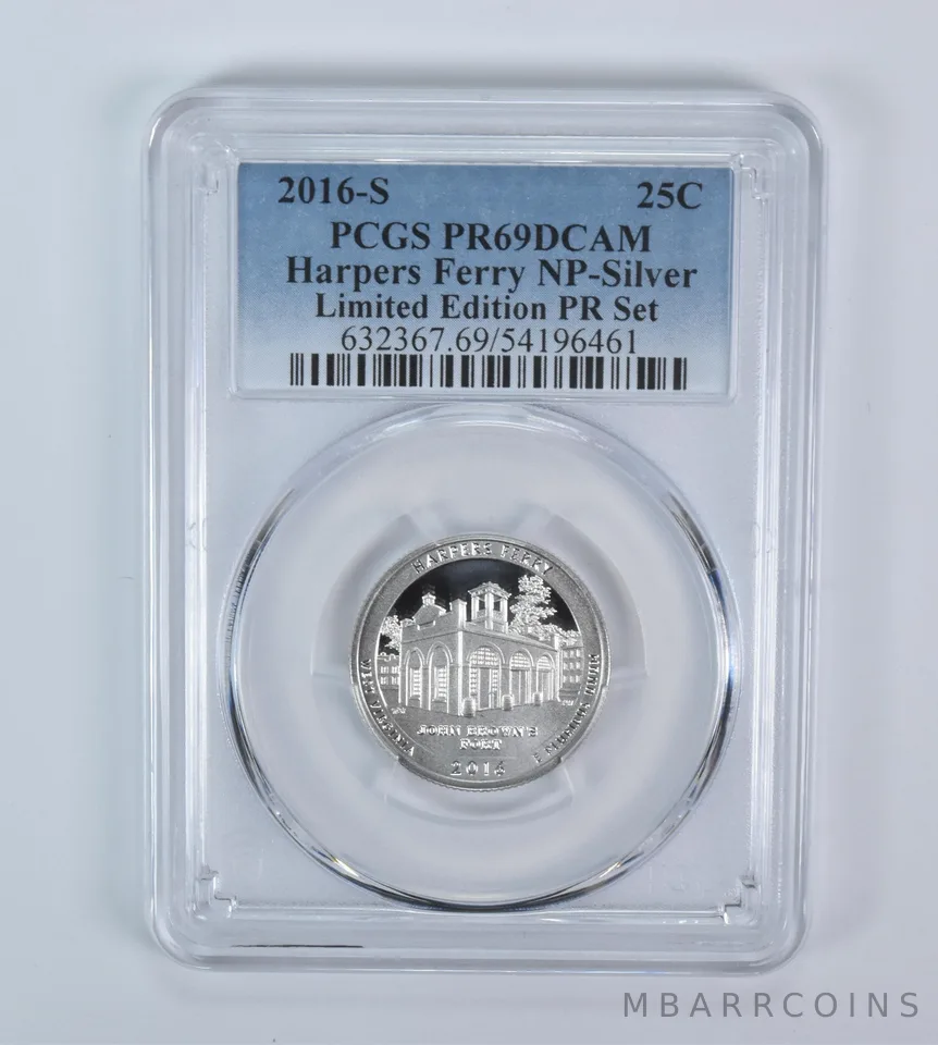 2016-S Washington Quarter ATB Harpers Ferry Silver LE Set PR69 DCAM PCGS
