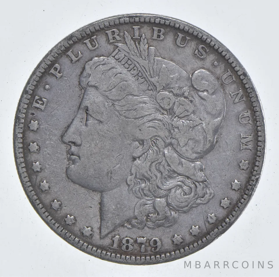 Early - 1879 Morgan Silver Dollar - 90% US Coin *851