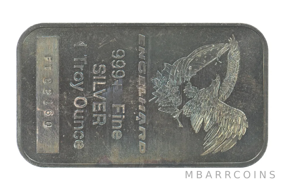 1 Oz Silver Bar Engelhard Beautiful Tone *6258