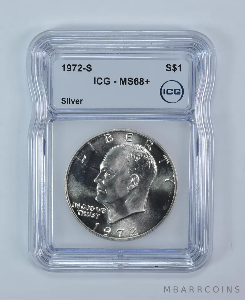 1972-S Eisenhower $1 Silver MS68+ ICG