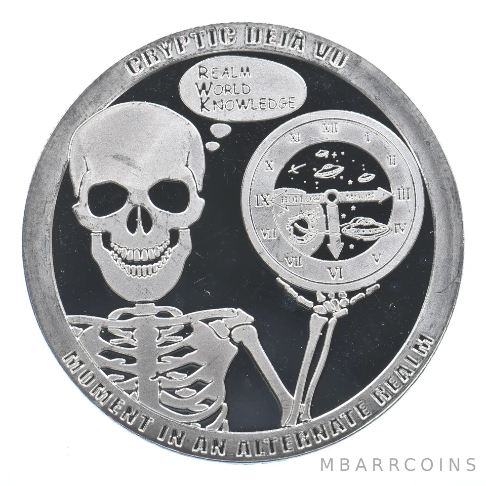 1 Oz Silver Round Chautauqua Silver Works Cryptic Alternate Realm Deja Vu *1683