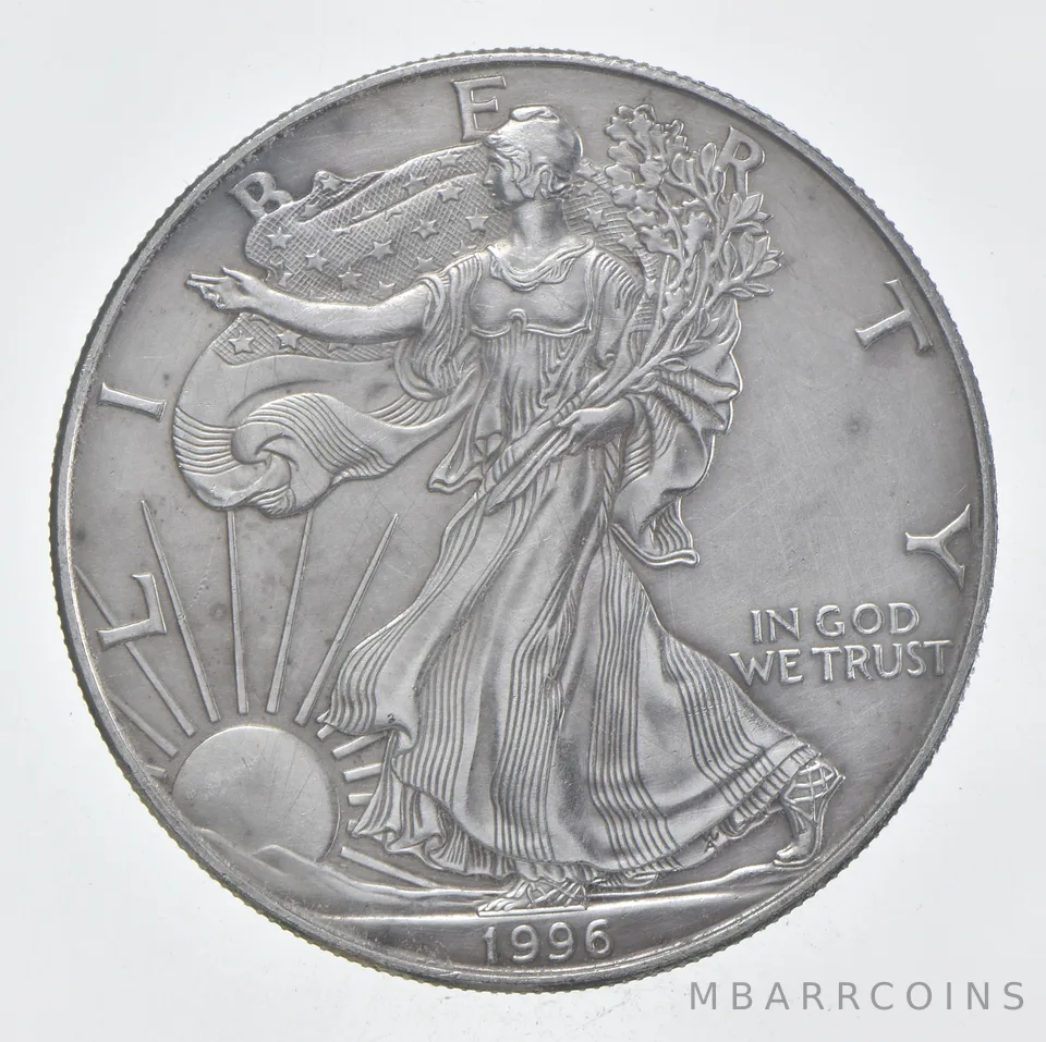 Rarest 1996 American Silver Eagle - Key Date - Rare LOW MINTAGE *370