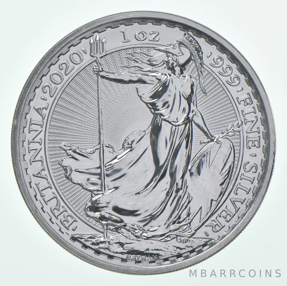 2020 Great Britain 2 Pounds Silver Britannia 1 Oz Silver