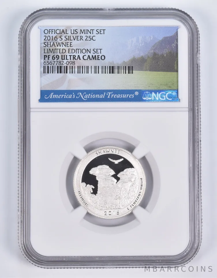 2016-S Silver PF69 ANT Shawnee Quarter Limited Edition NGC