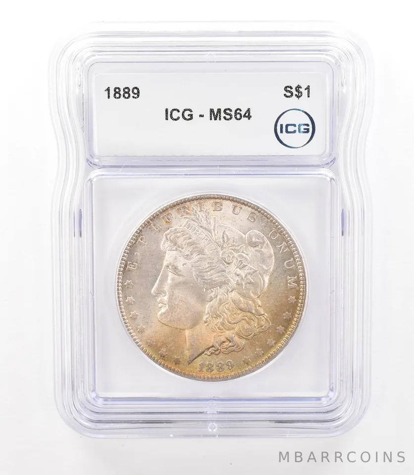 1889 Morgan Silver Dollar MS64 ICG Beautiful Tone *3148