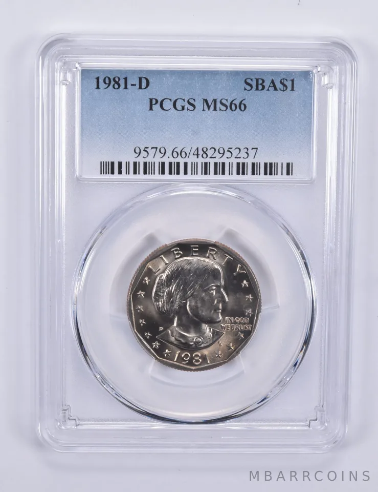 1981-D Susan B Anthony Dollar MS66 PCGS Blue Label