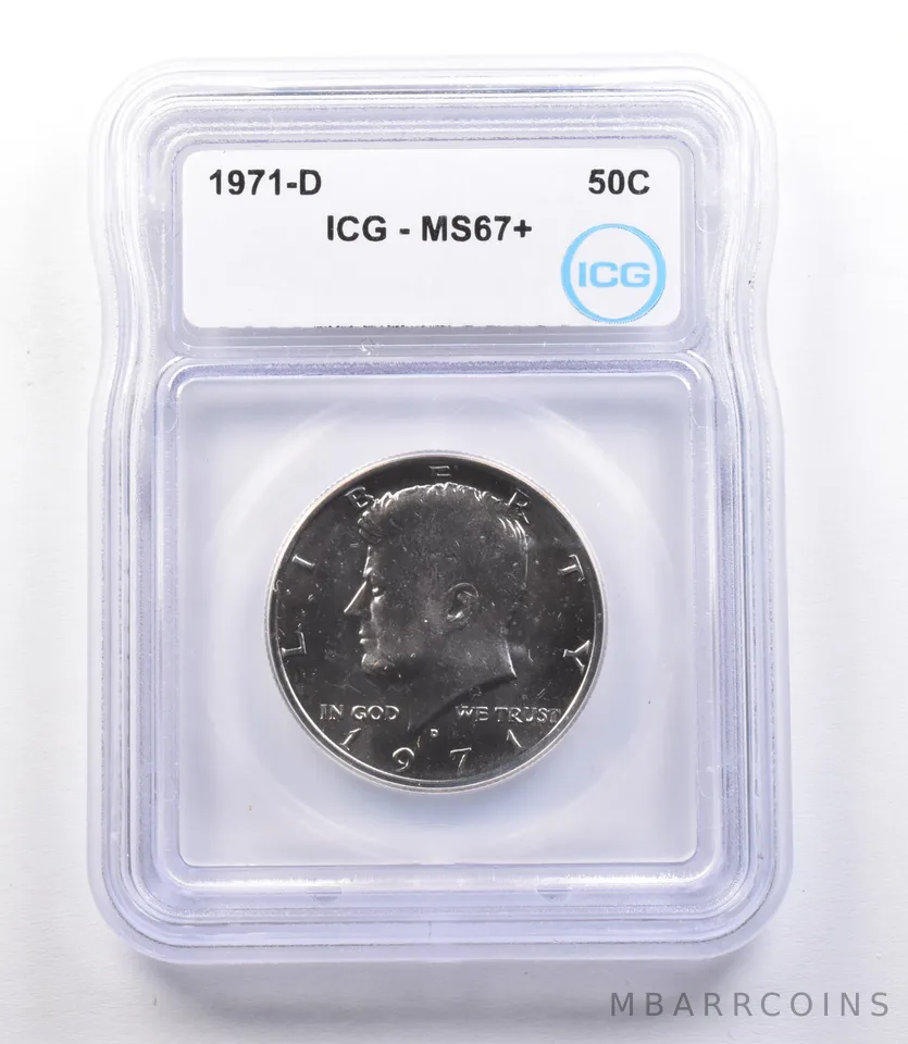 1971-D Kennedy Half Dollar MS67+ ICG a1903
