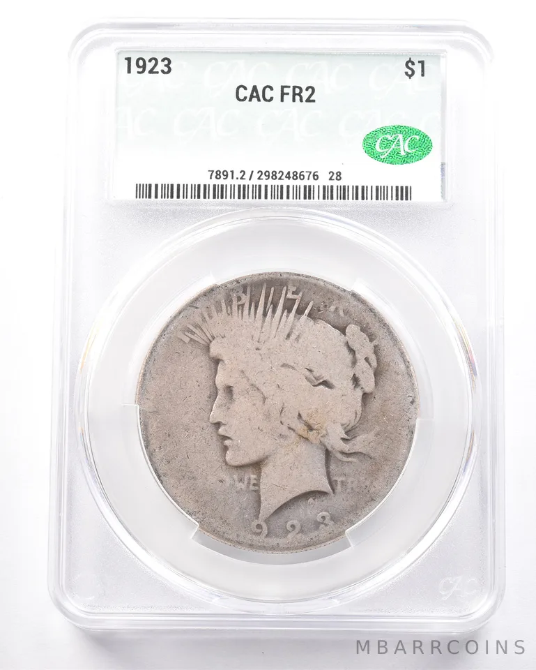 1923 Morgan Silver Dollar FR2 CAC Lowball *7264