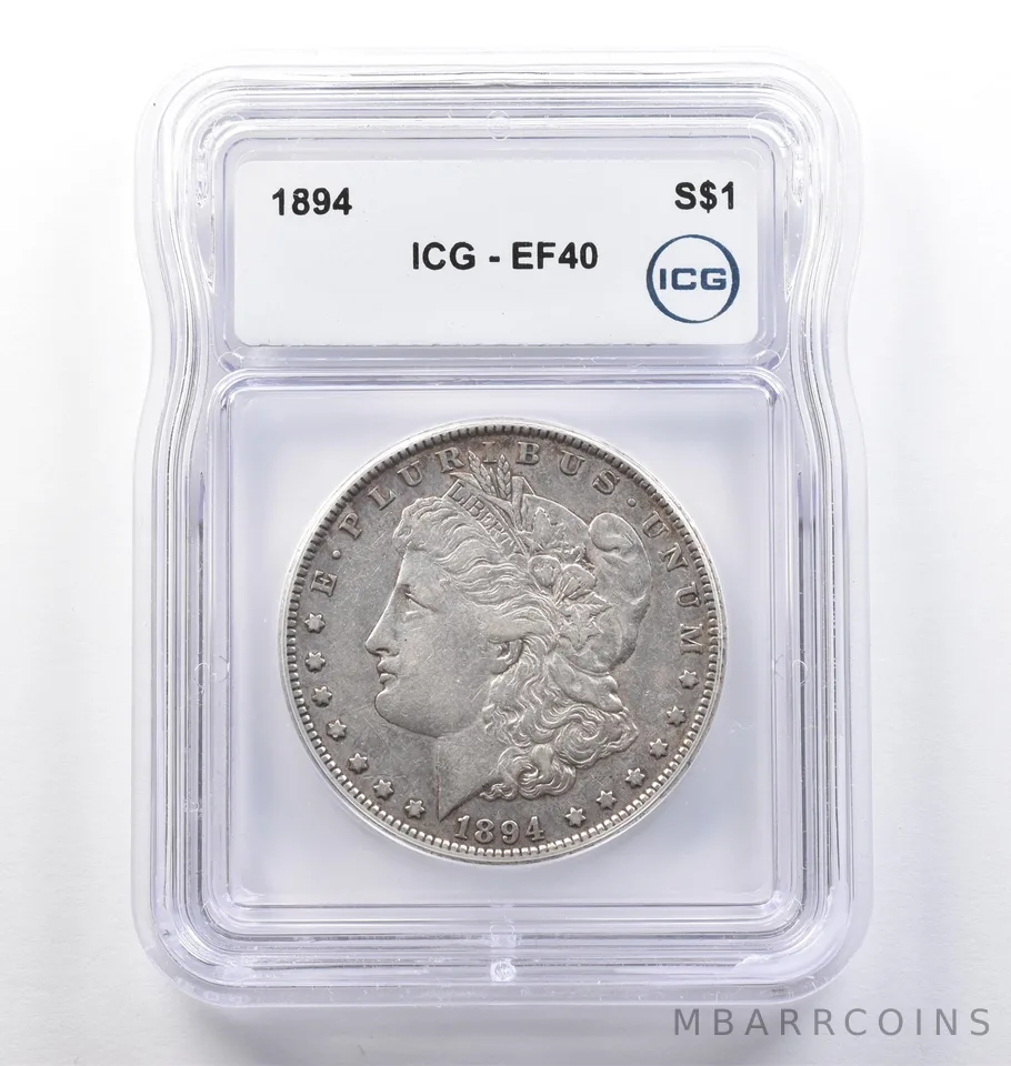 1894 Morgan Silver Dollar EF40 ICG *0169