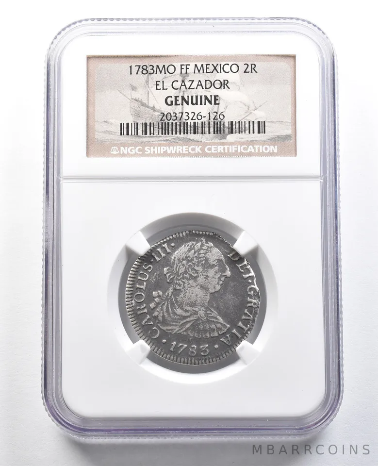 1783 Mo FF Mexico 2 Reales El Cazador Genuine NGC *4684