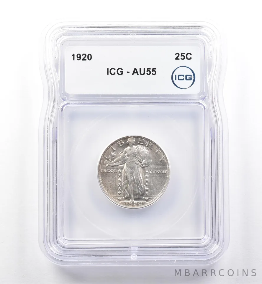 1920 Standing Liberty Quarter AU55 ICG *6082