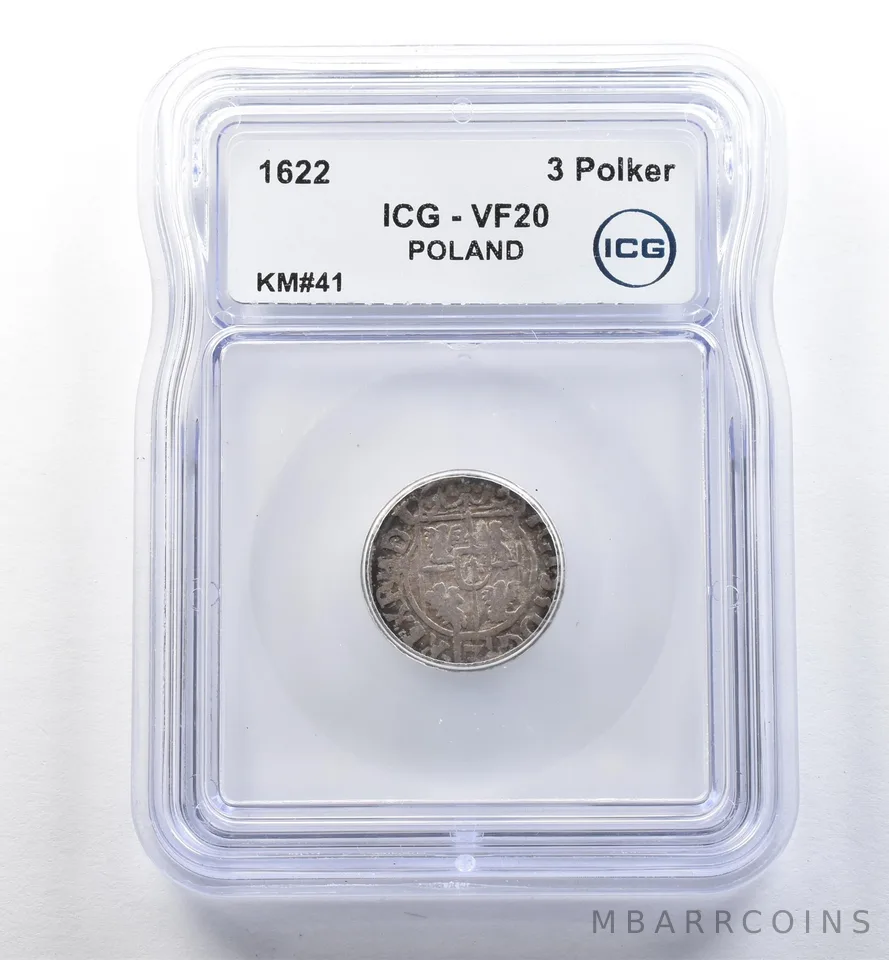 1622 Poland 3 Polker KM#41 VF20 ICG *2571