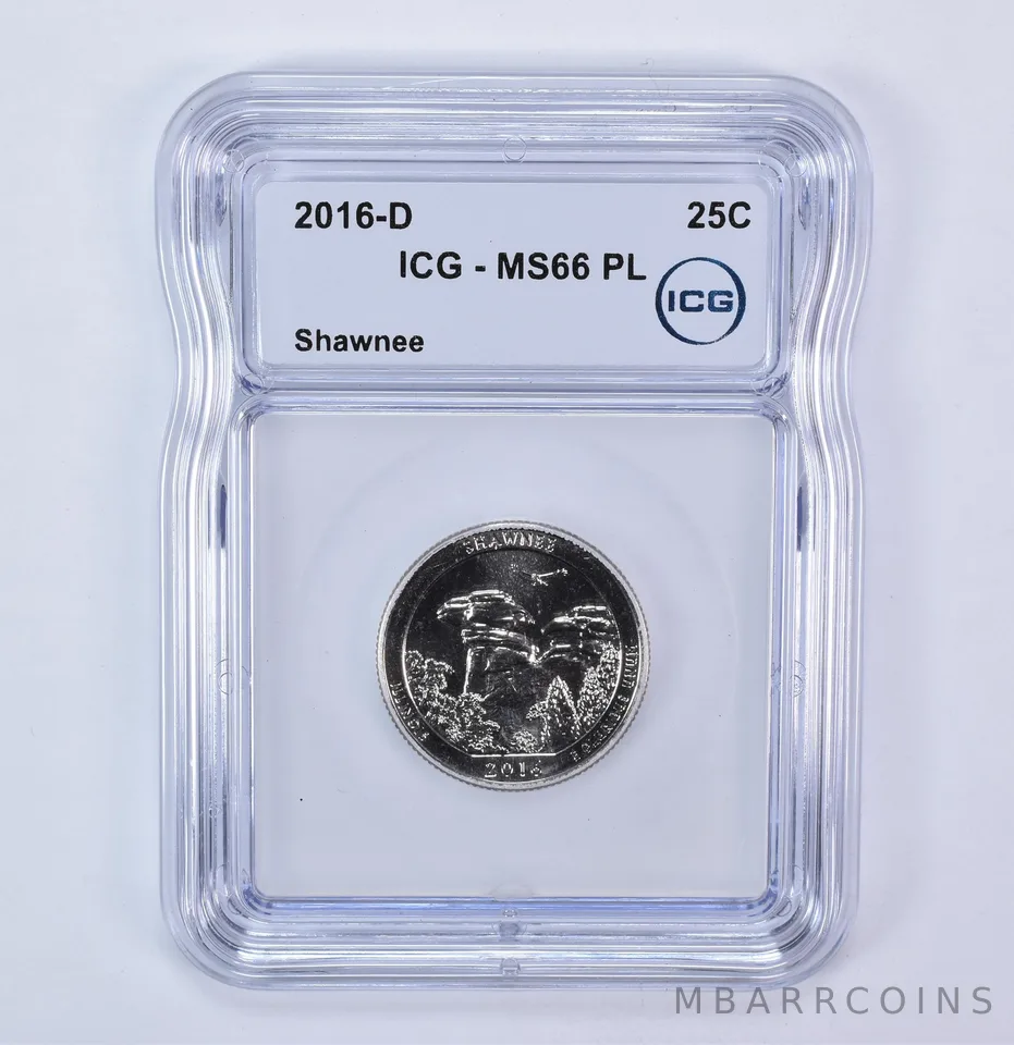 2016-D Washington Quarter ATB Shawnee MS66 PL ICG