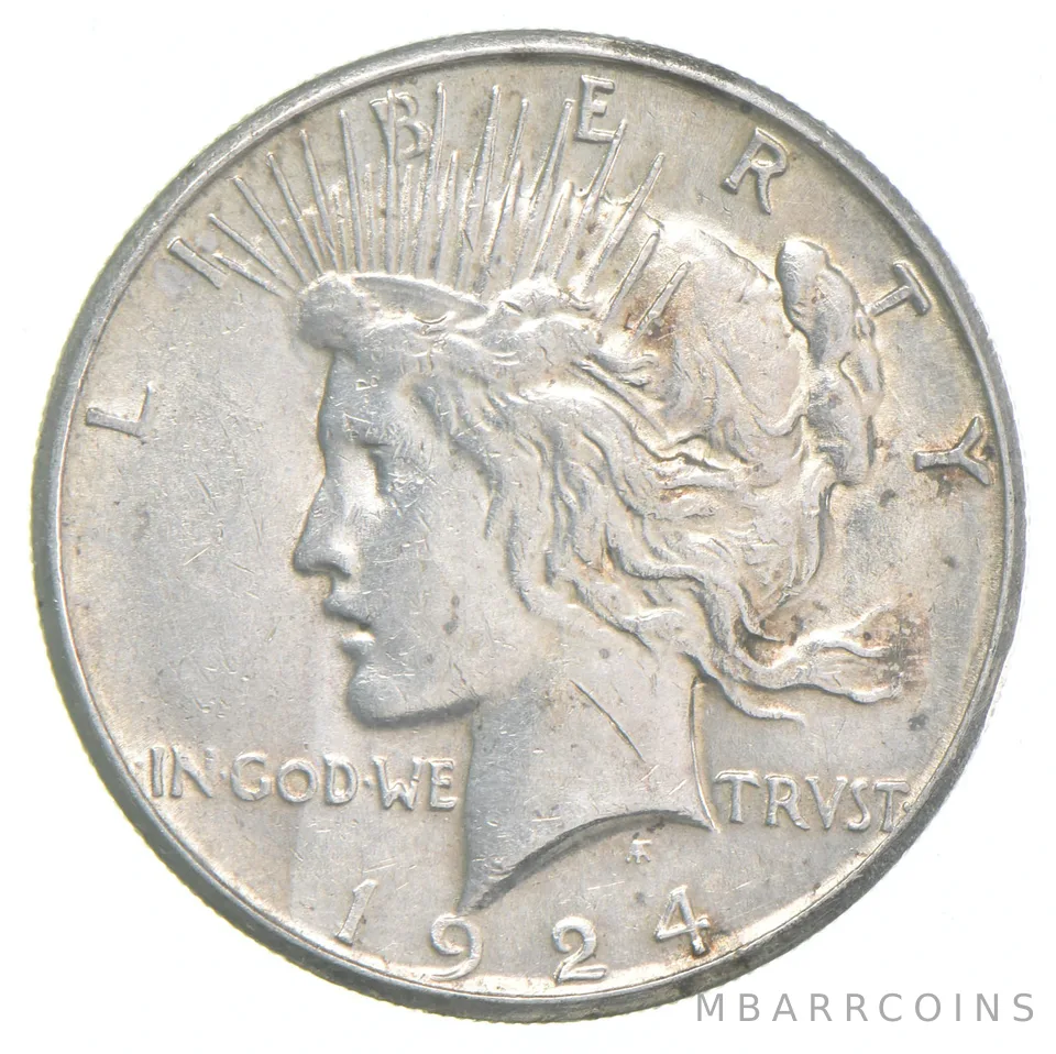 1924-S Peace Silver Dollar a2316
