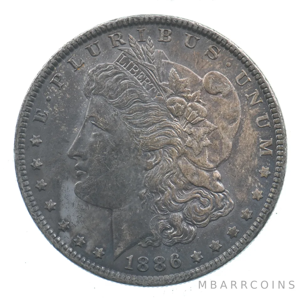 Early - 1886 Morgan Silver Dollar - 90% US Coin *553