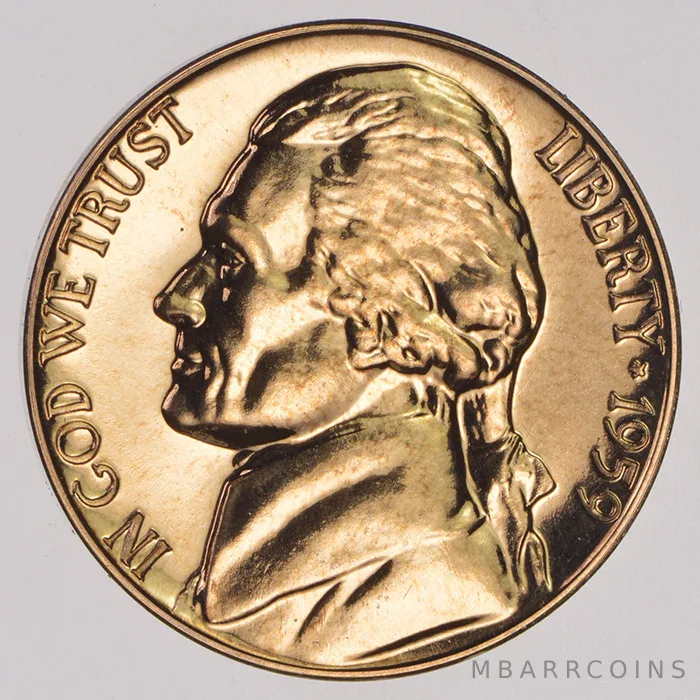 1959 Jefferson Nickel Proof