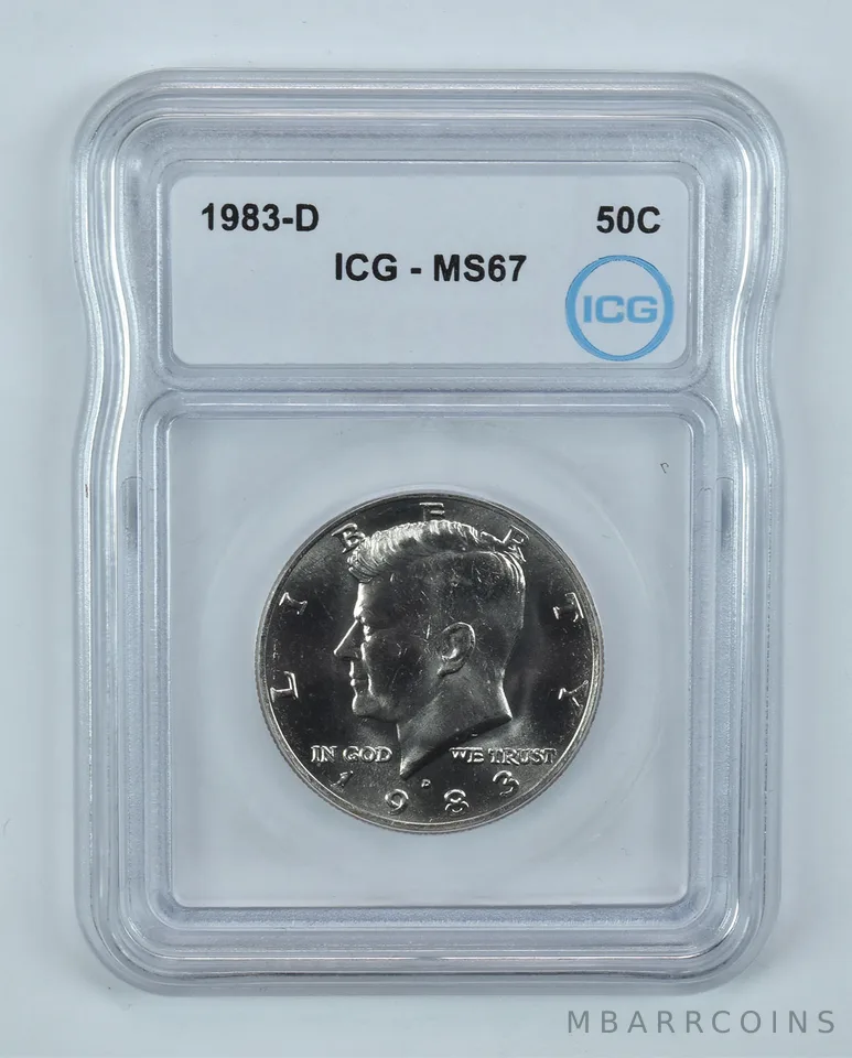 1983-D Kennedy Half Dollar MS67 ICG