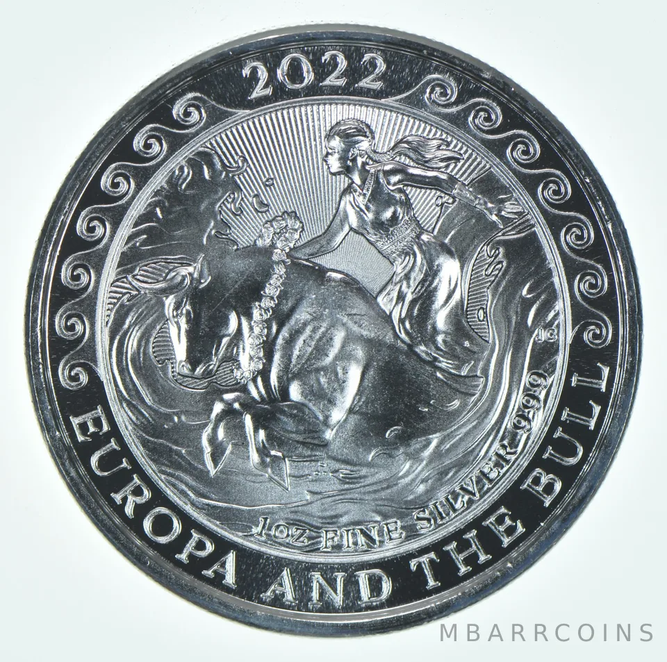 2022 Malta 1,50 Euro 1 Oz Silver Europa And The Bull