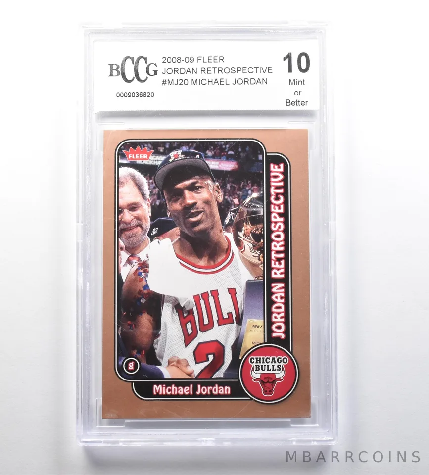 2008-09 FLEER Retrospective #MJ20 Michael Jordan 10 Mint Or Better BCCG *7719