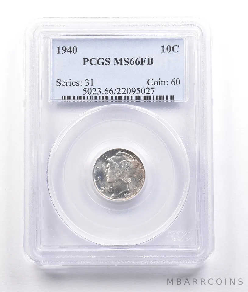 1940 Mercury Dime MS66 FB PCGS *6815