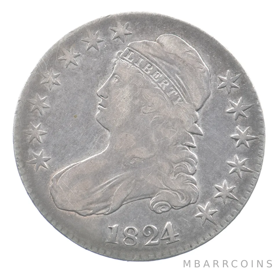 1824 Capped Bust Half Dollar *3906