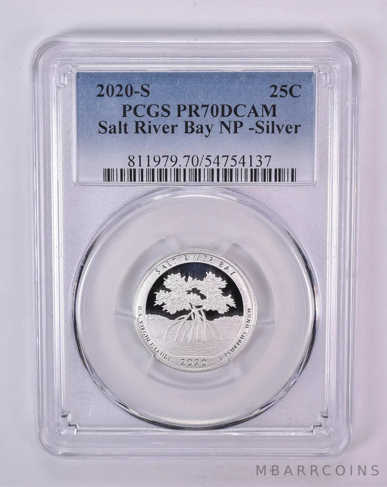 2020-S Washington Quarter ATB Salt River Bay PR70 DCAM PCGS Blue Label