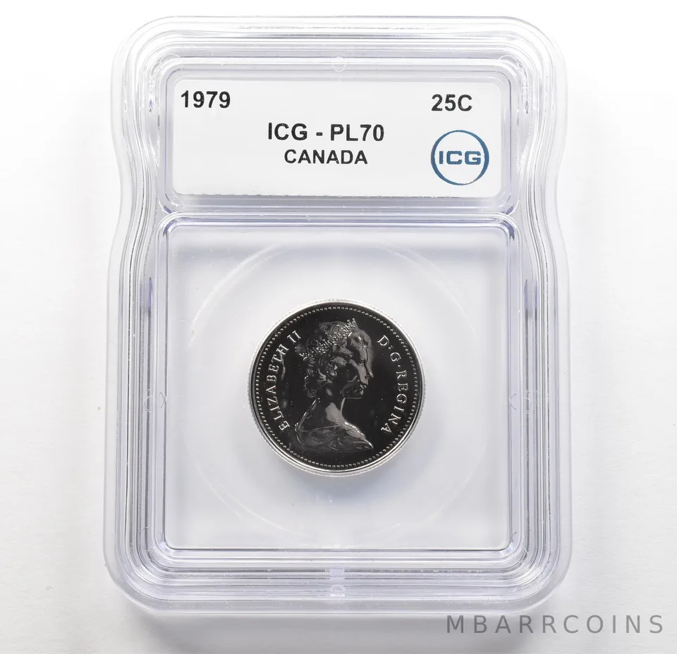 1979 Canada 25 Cents PL70 ICG a6201