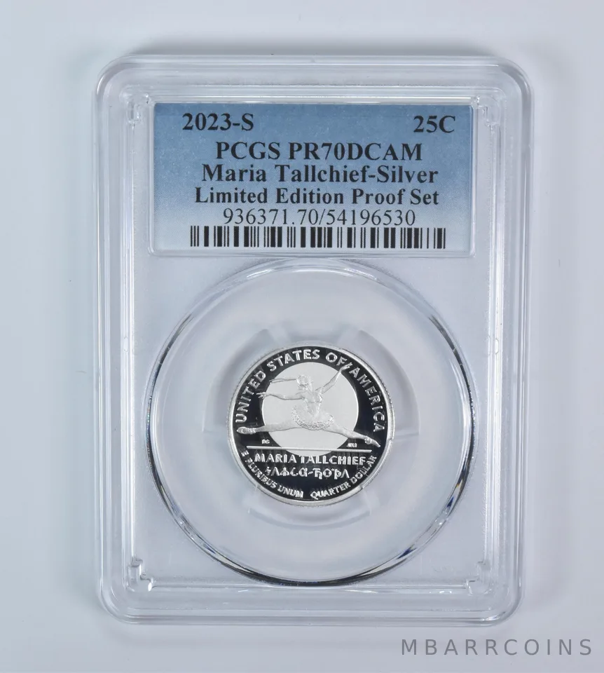 2023-S Am. Women Quarter Maria Tallchief Silver Limited Ed Set PR70 DCAM PCGS