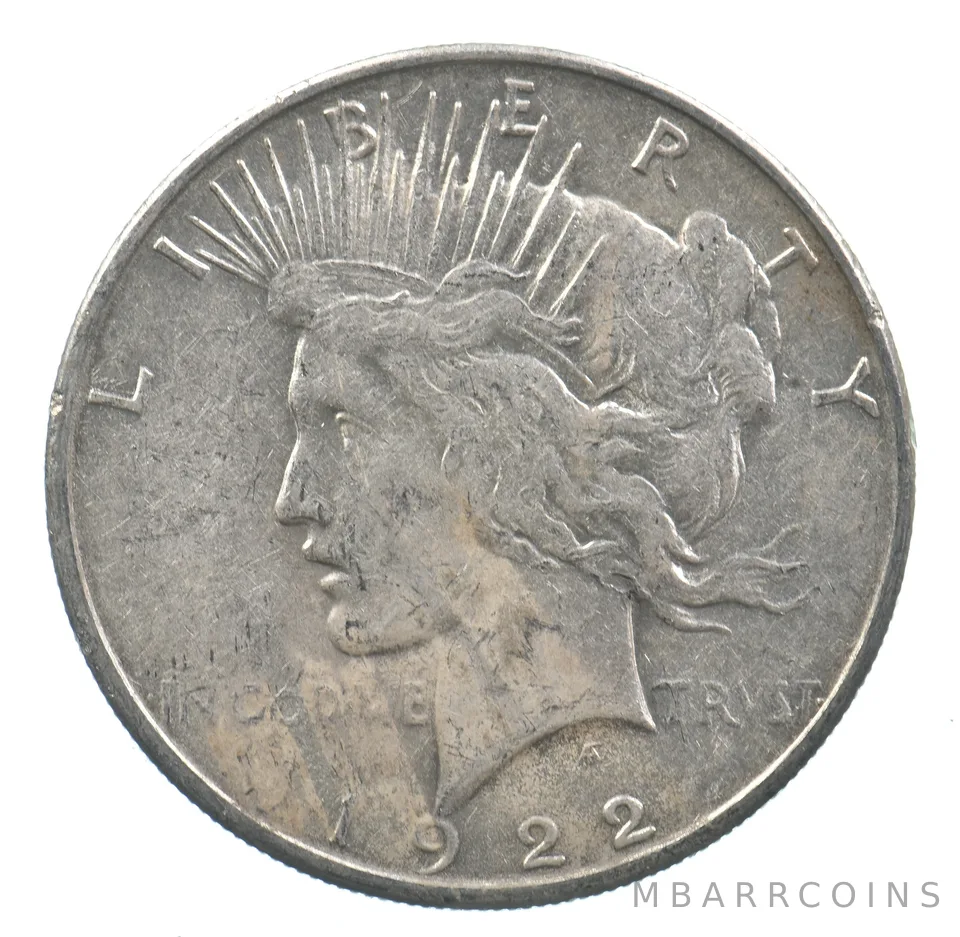 Early - 1922-S Peace Silver Dollar - 90% US Coin *488