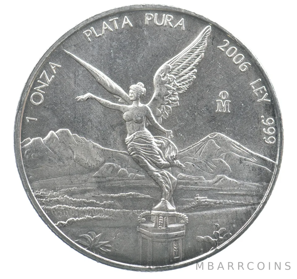 2006 Mo Mexico 1 Onza Silver Libertad *9466