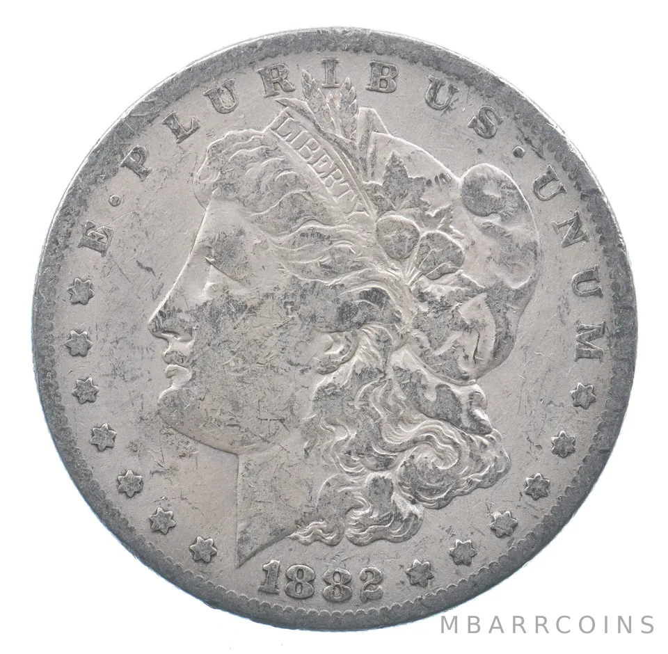 Early - 1882-S Morgan Silver Dollar - 90% US Coin *931