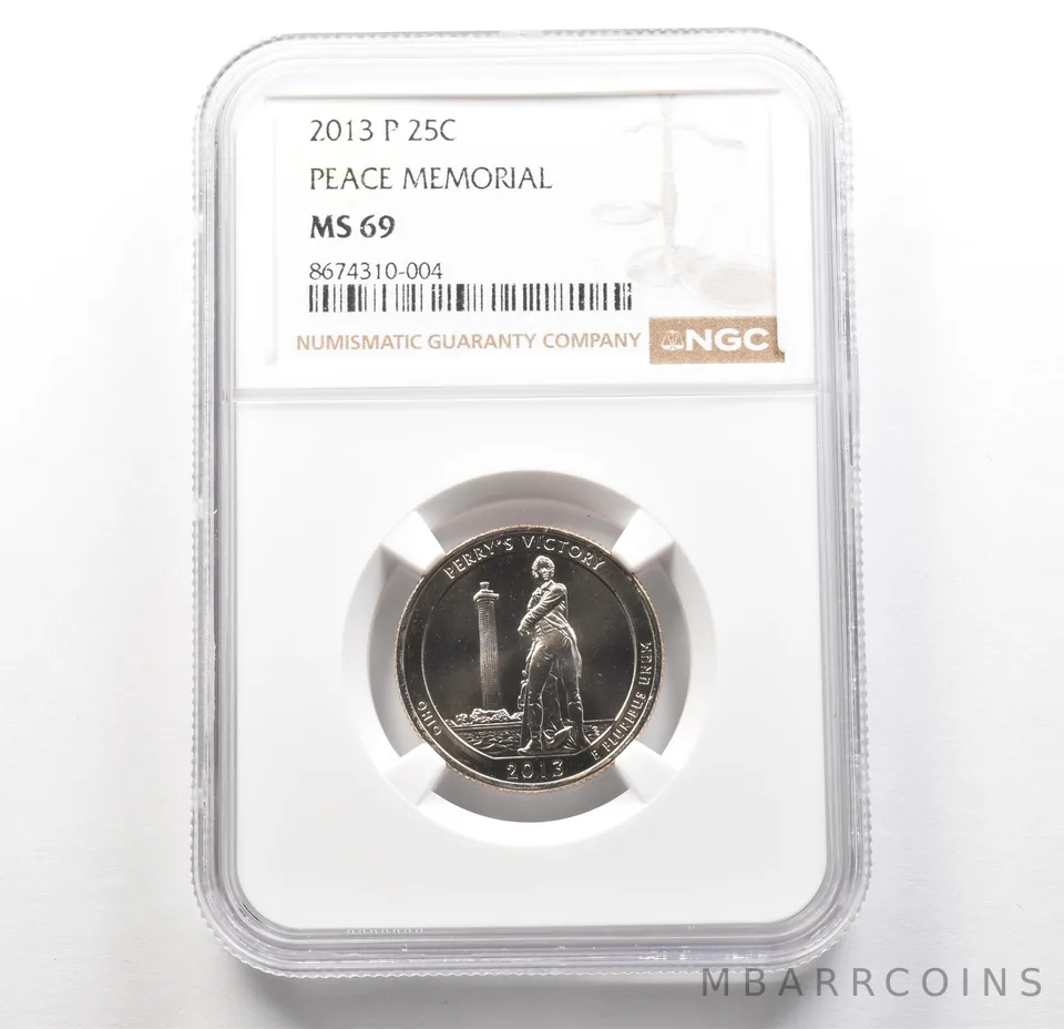 2013-P Washington Quarter ATB Peace Memorial MS69 NGC TOP POP *6257