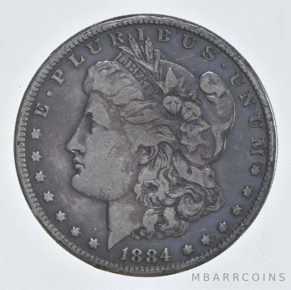 Early - 1884 Morgan Silver Dollar - 90% US Coin *750