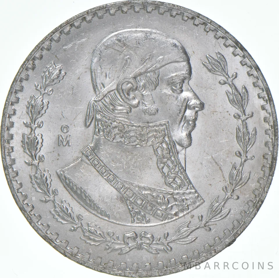 1961 Mo Mexico 1 Peso BU