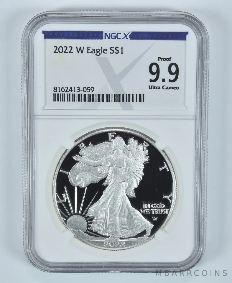 2022-W American Silver Eagle Proof 9.9 UCAM NGC X NGCX