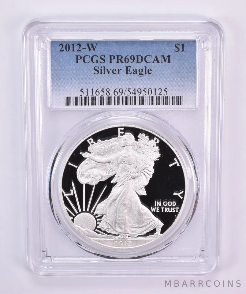 2012-W American Silver Eagle PR69 DCAM PCGS Blue Label