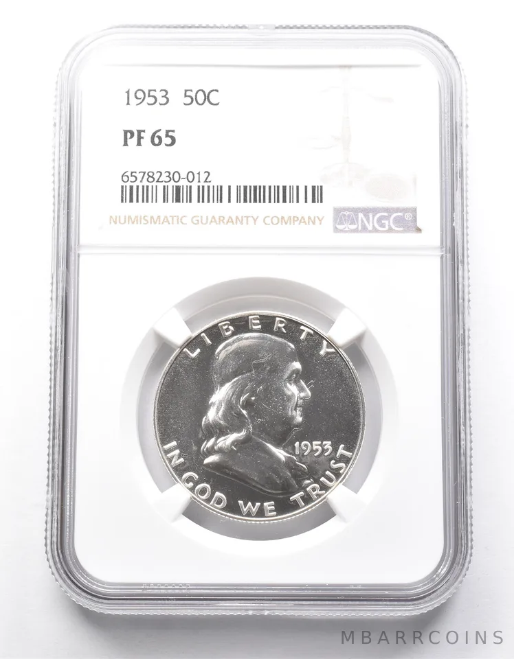 PF65 1953 Franklin Half Dollar NGC *0011