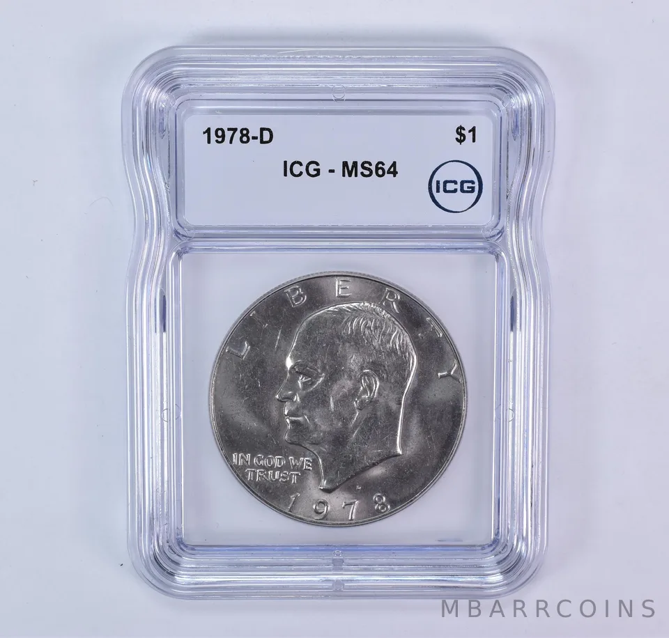1978-D Eisenhower $1 MS64 ICG