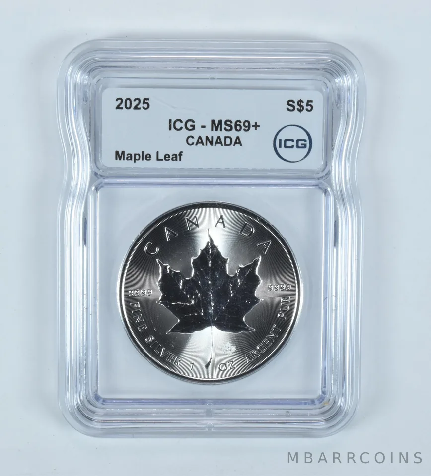 2025 Canada 5 Dollars Silver Maple Leaf MS69+ ICG
