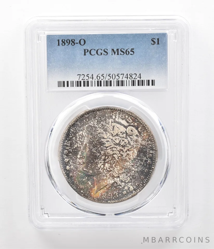 1898-O Morgan Silver Dollar MS65 PCGS Beautiful Tone *5197