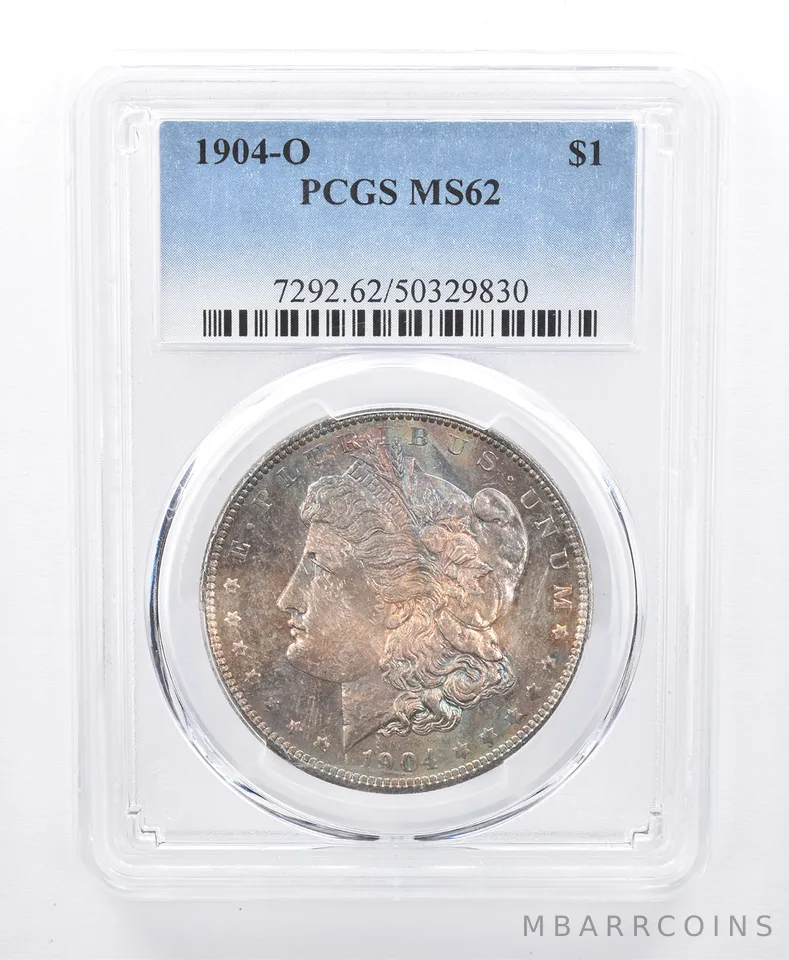 1904-O Morgan Silver Dollar MS62 PCGS Beautiful Tone *8703