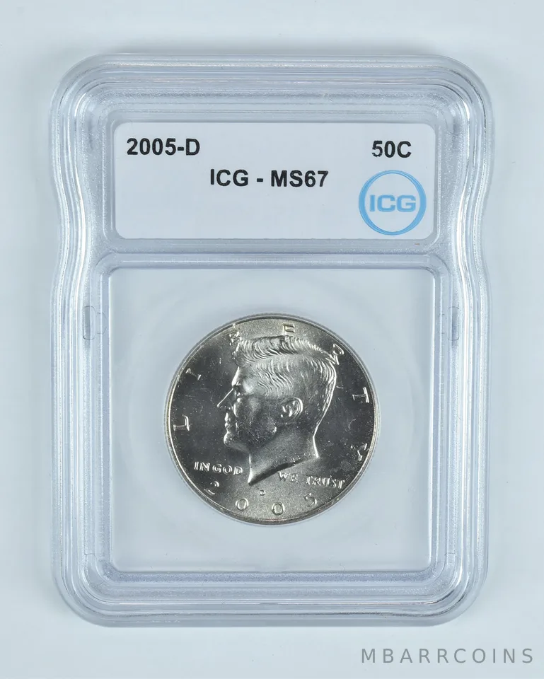 2005-D Kennedy Half Dollar MS67 ICG