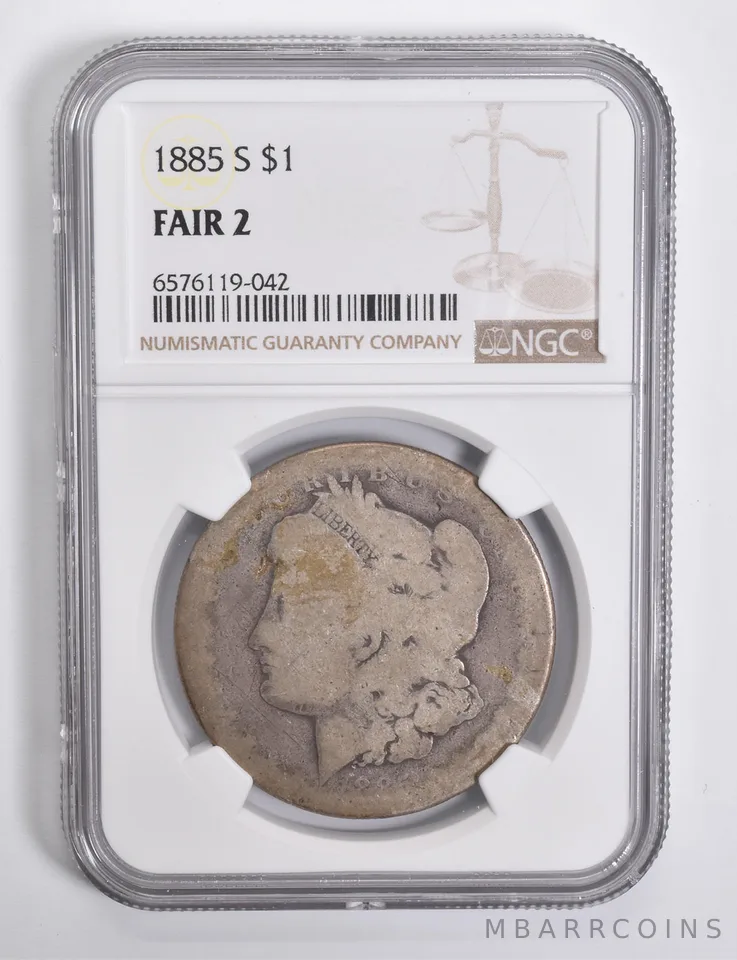 FAIR 2 1885-S Morgan Silver Dollar NGC Lowball Low Ball *4542