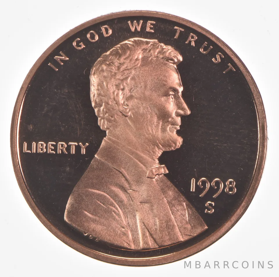 1998-S Lincoln Memorial Cent Proof