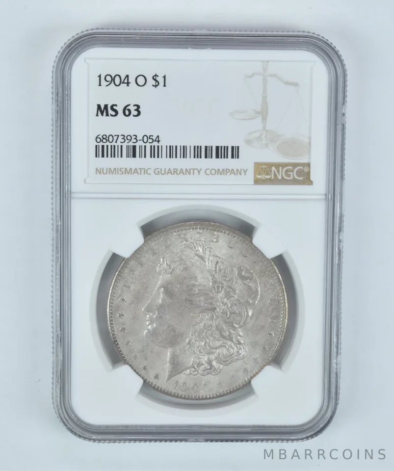 MS63 1904-O Morgan Silver Dollar NGC Beautifully Toned a2199