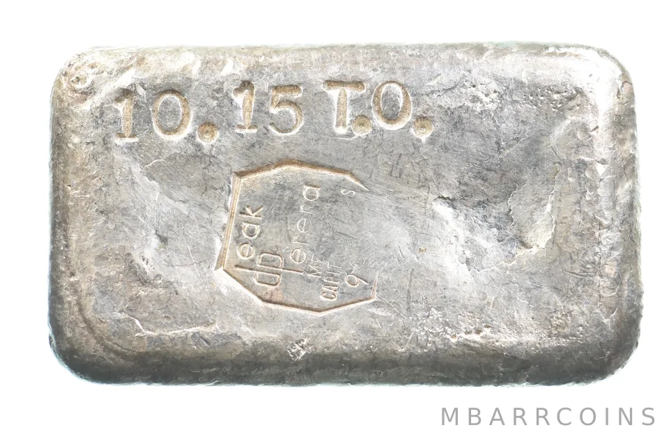 10.15 Troy Oz Silver Bar Deak Perera Vintage Poured Capital Metals *5550