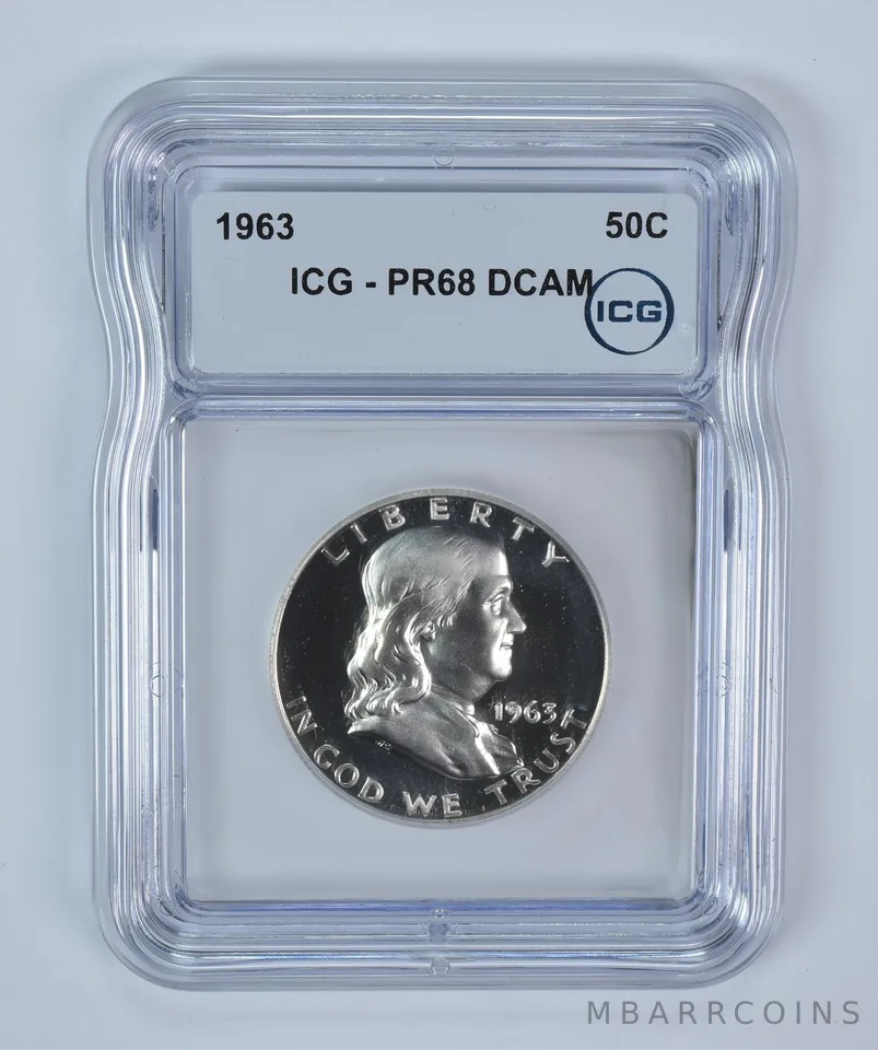 1963 Franklin Half Dollar PR68 DCAM ICG