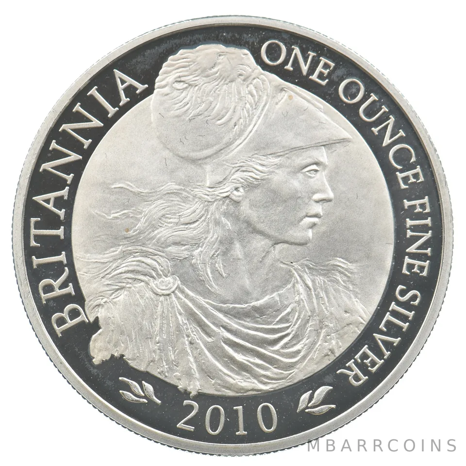 2010 Great Britain 2 Pound Silver Britannia 1 Oz Silver *5677