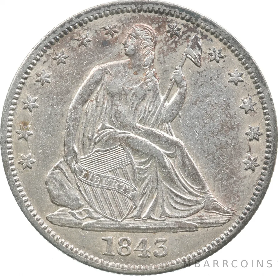 1843 Seated Liberty Half Dollar *3474